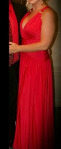 Red and Gold evening gown